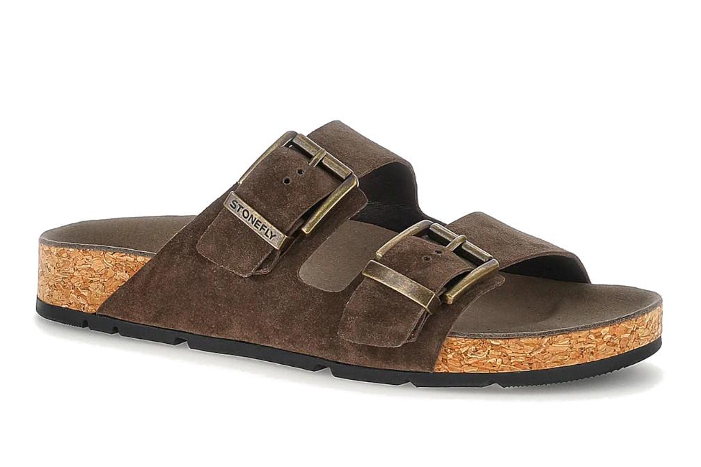 Sandalias Bio Stonefly Sibil Man 1 Marrón Oscuro 223907 para Hombre en Ante | Confort y Estilo Casual