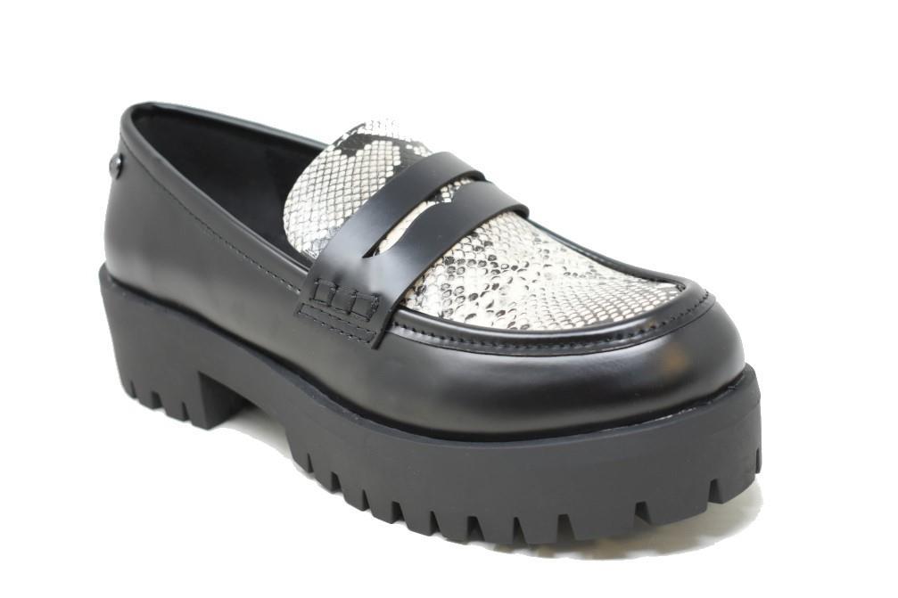 Mocasines doble suela Maraval W0343 en negro para mujer