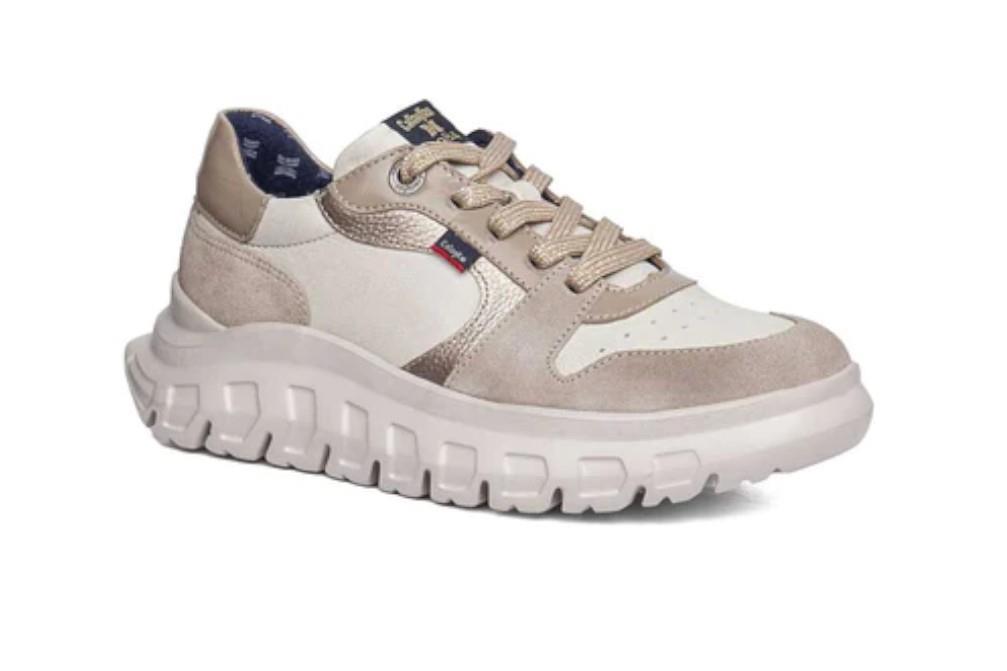 Zapatilla deportiva Callaghan 56002 Sirena en beige para mujer