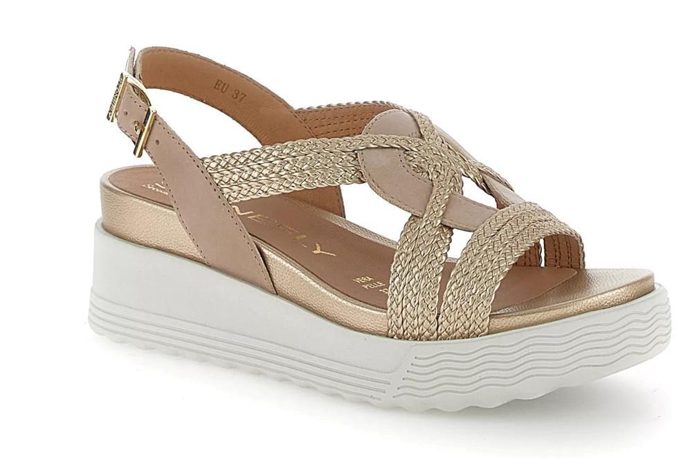Sandalias con plataforma Stonefly 220895 PARKY 24 EMBOSSED para mujer en taupe