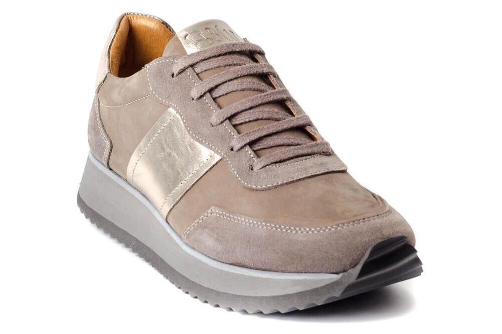 Zapatillas deportivas Walk & Fly 018-78 en taupe para mujer