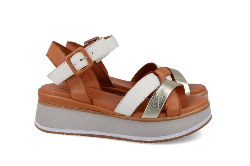 Sandalias con plataforma Walk & Fly Starwalk C35-42-22229-416 en cuero