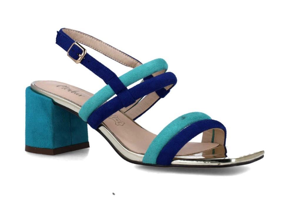 Sandalias Menbur Runcina 024004 de color azul fuerte para mujer