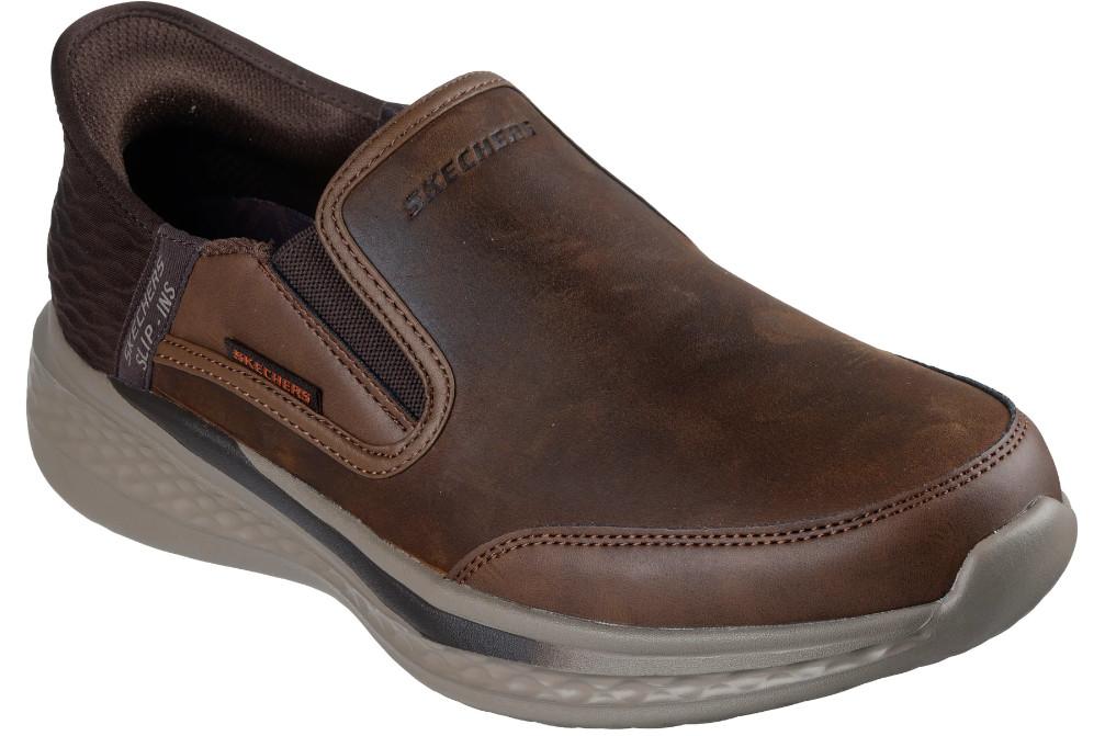 Zapatos deportivos Skechers Slip-ins Relaxed Fit Slade Cooper 205237 marrones para hombre