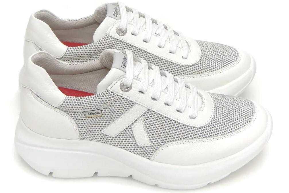 Zapatillas deportivas Callaghan 62400 Algoritmo en blanco para mujer