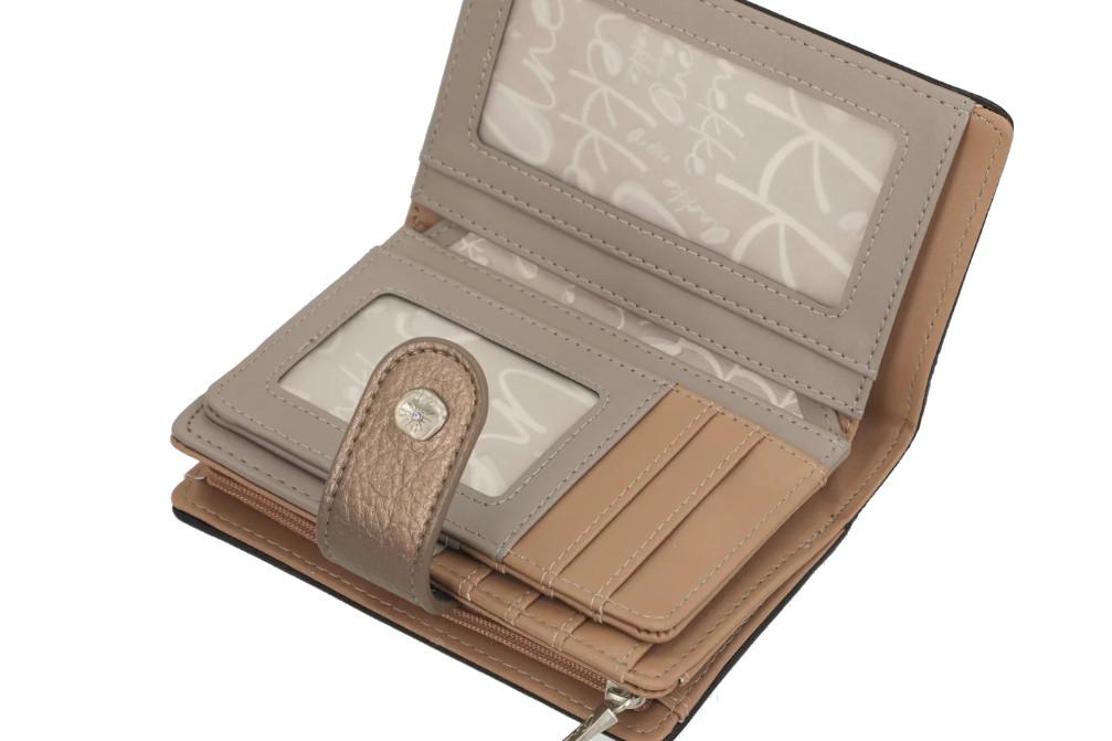 Billetero rígido mujer Anekke Sophia 42809-902 RFID con cremallera y lengüeta – compacto y seguro