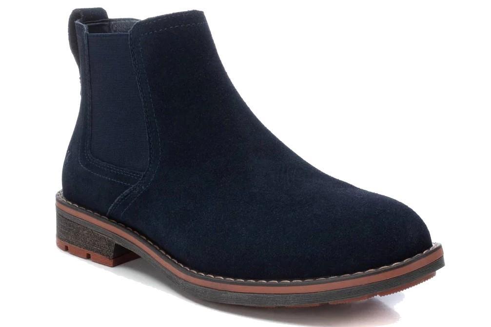 Botines chelsea Xti 143265 en color azul marino