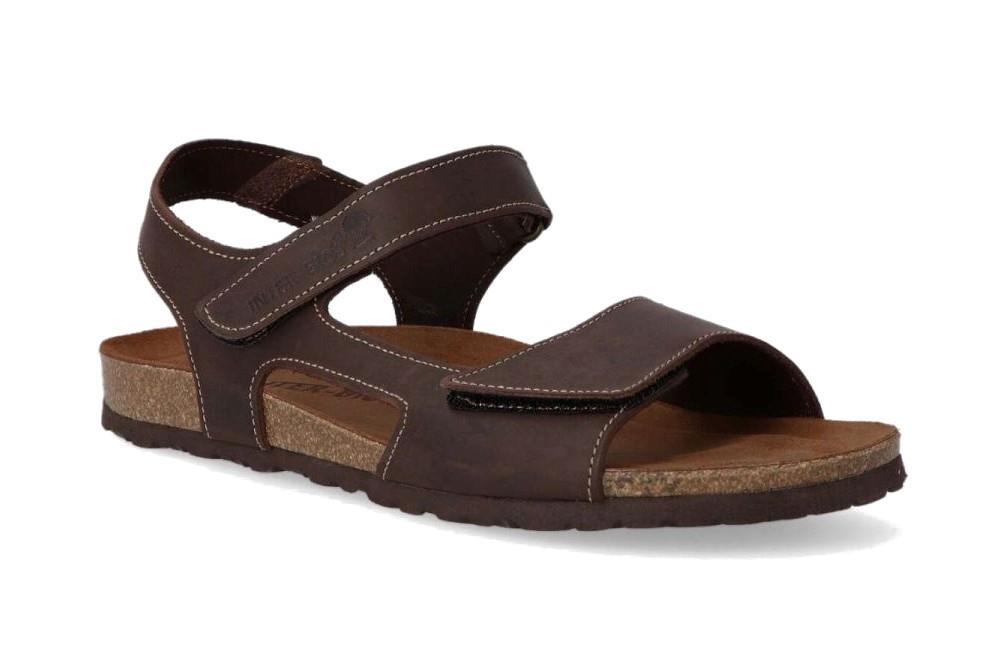 Sandalias Cómodas Inter Bios 9536 en moka para hombre