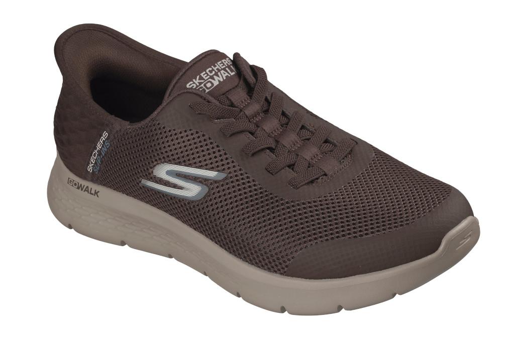 Zapatillas deportivas Skechers Slip-ins GO WALK Flex Hands Up 216324 marrones para hombre