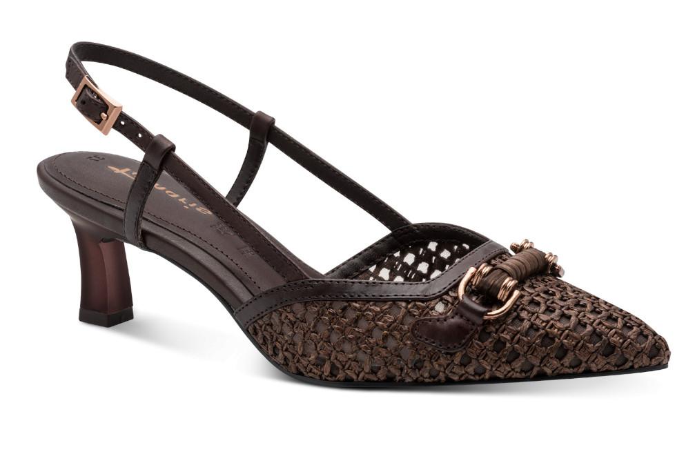 Zapatos de tacón destalonados Tamaris 001-29634-44 Marrón – Elegancia y Comodidad