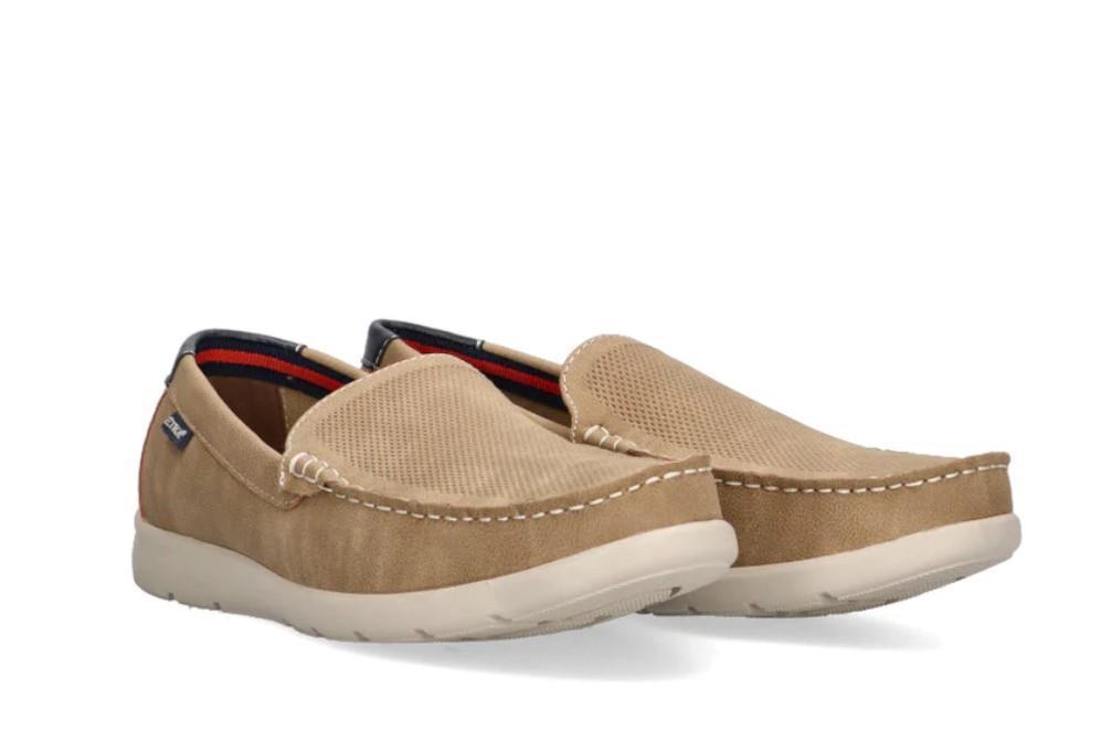 Náuticos Etika ESCORXADA en camel para hombre