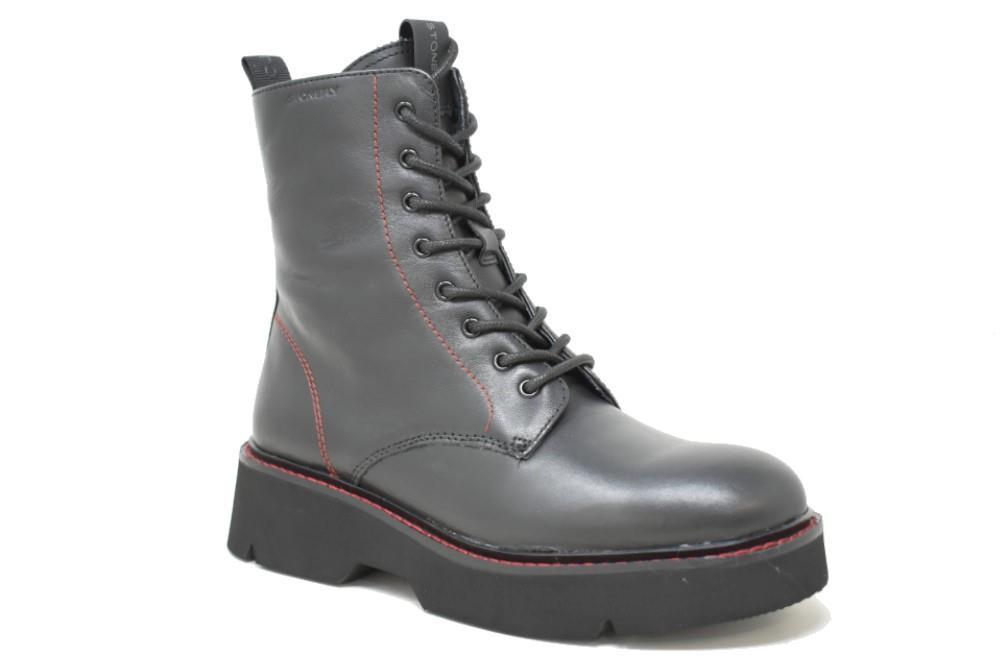 Botines con cordones Stonefly TESSA 6 en negro para mujer- Botines militares