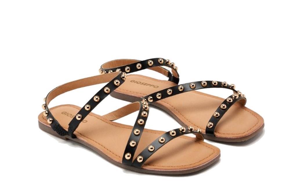 Sandalias planas Gioseppo NECEDAH 75077 en negro para mujer