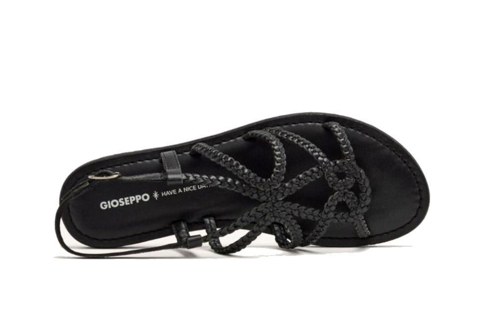 Sandalias planas Gioseppo ORLAND 75107 en negro para mujer