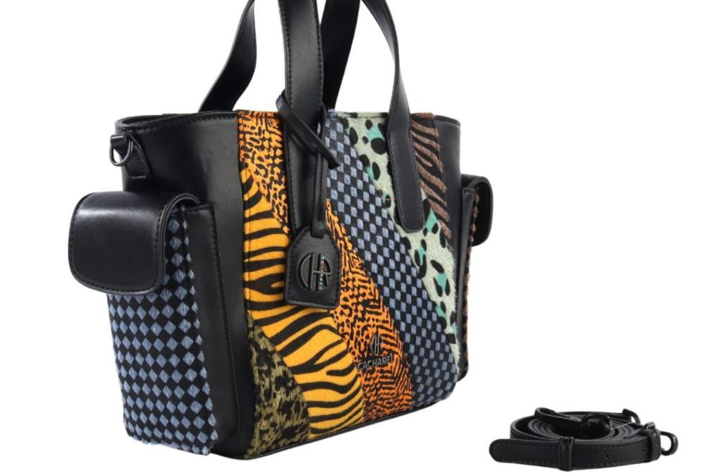 Bolso shopper Cacharel bags H262083 multicolor patchwork animal print