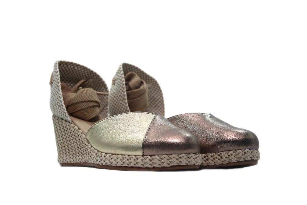 Alpargatas Pitillos 5579-L en plata para mujer