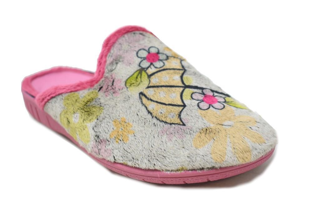 Zapatillas de casa Calusa 943 paraguas en maquillaje para mujer
