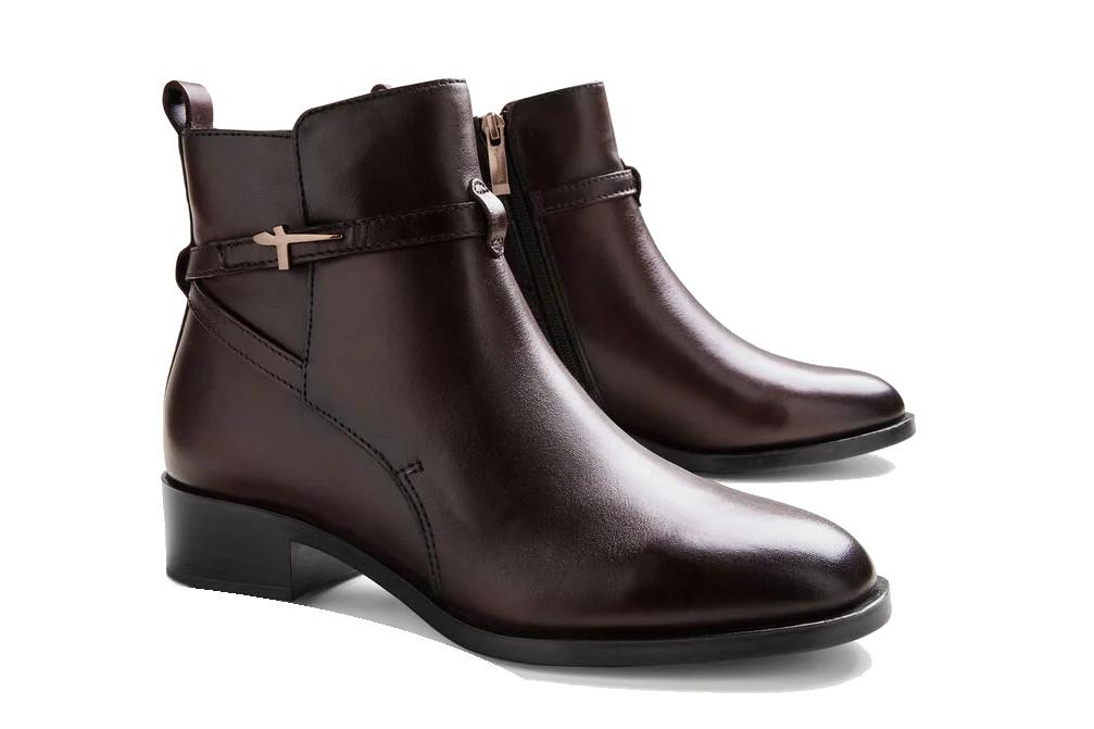 Botines planos Tamaris 25321 en cuero