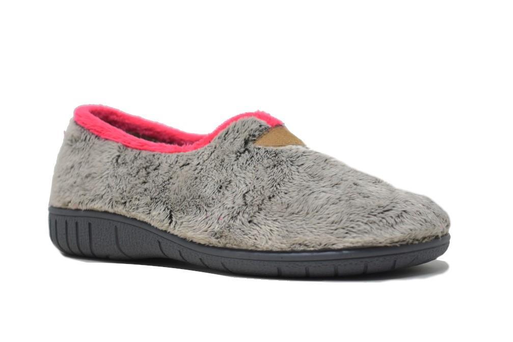 Zapatillas de casa Calusa 951 en gris para mujer