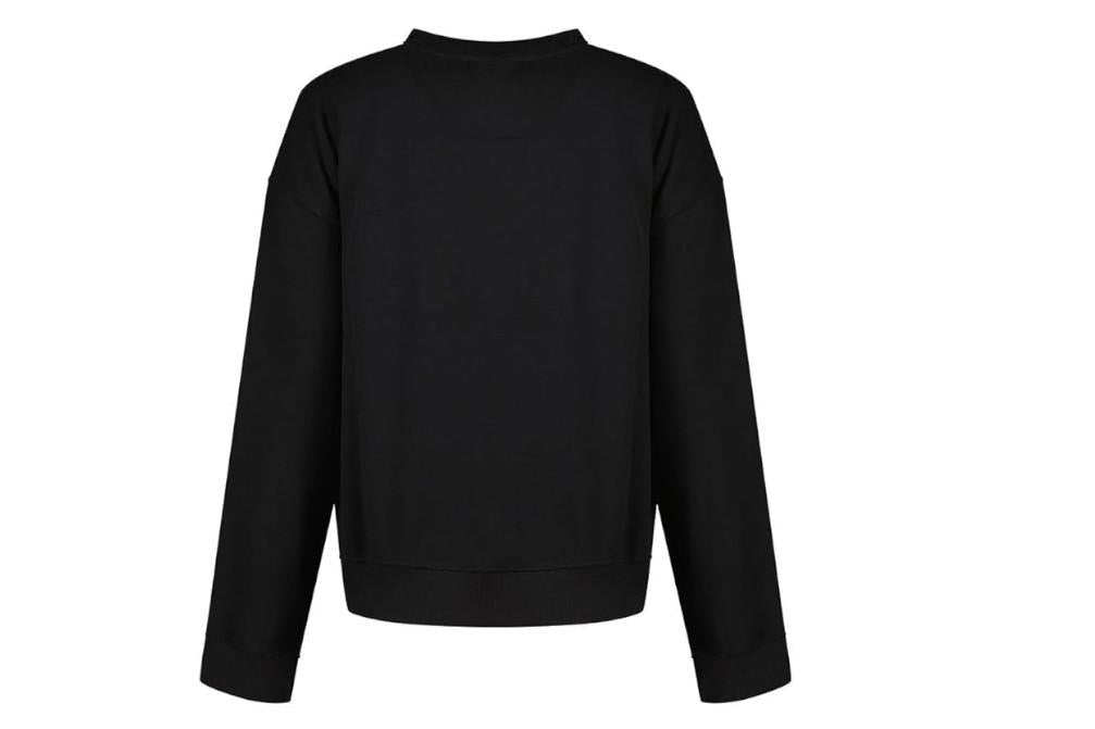 Sudadera Sport Essentials French Terry Logo Crew en negro mujer
