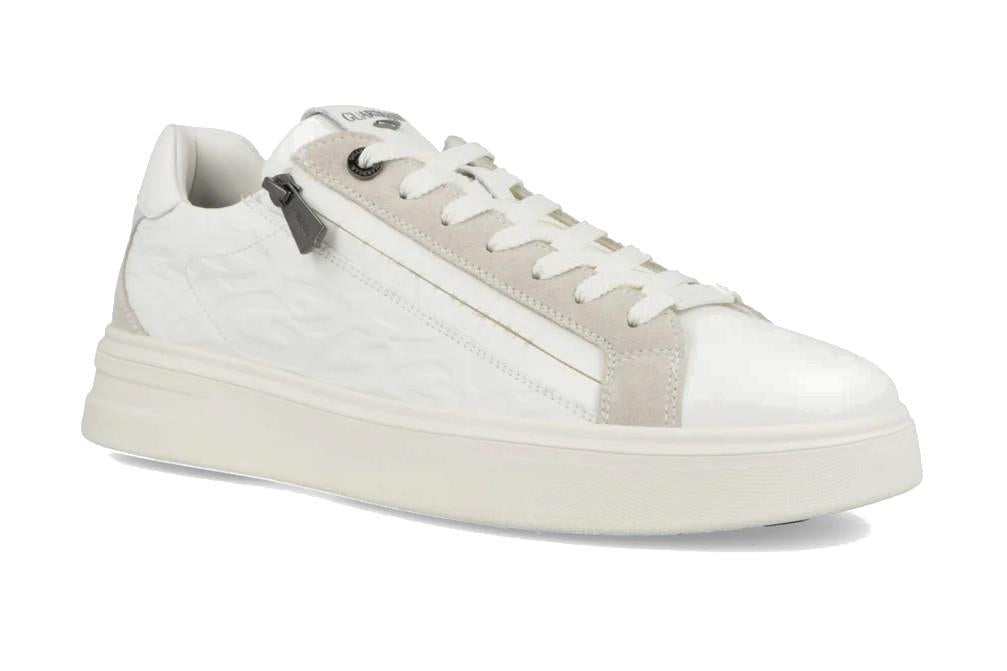 Zapatillas deportivas Guardiani Aeris Derby Zip GM61045A blancas para hombre