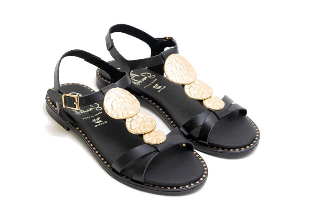 Sandalias planas Oh! My Sandals Edurne 5767 en negro