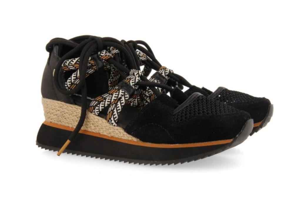 Sneakers abiertos Gioseppo IONA para mujer de color negro