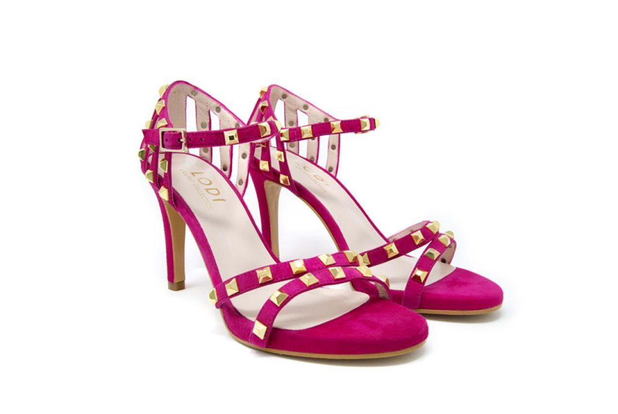 Sandalias de Fiesta de Tacón Lodi-INES – Elegantes para Mujer color fuxia