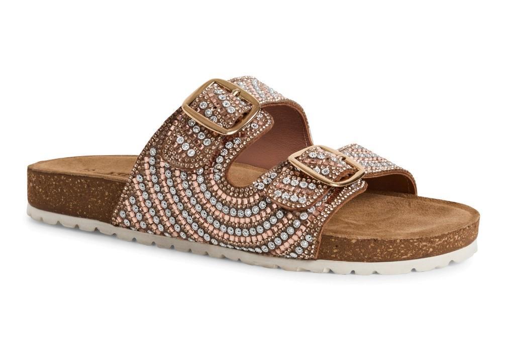 Sandalias bio Tamaris 1-27415-44-586 en oro rosa para mujer