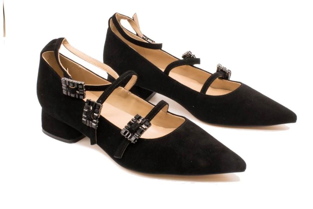 Bailarinas con tacón Alma en Pena I250251 de color negro-Zapatos de fiesta