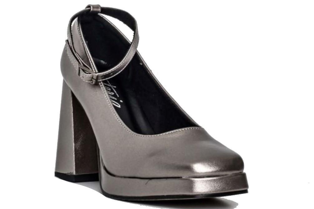 Zapatos de tacón Isteria 23176 en plomo para mujer