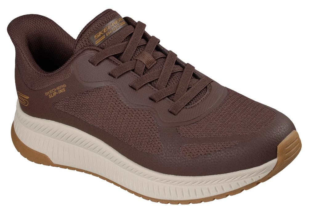Zapatillas Skechers Slip-ins BOBS Sport Squad Chaos 4 114823 marrones para hombre