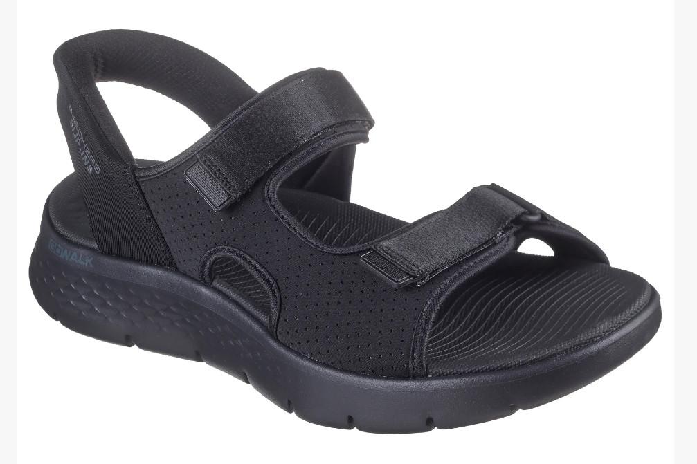 Sandalias Skechers Slip-Ins GO WALK Flex SD Easy Entry 229210 Negro Hombre | Ultraligeras y Cómodas