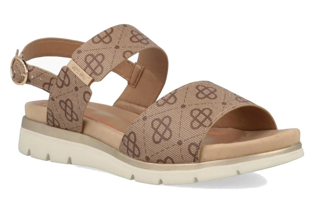 Sandalias de cuña baja Impronte Lucia Logo IL61563A para mujer en marrón