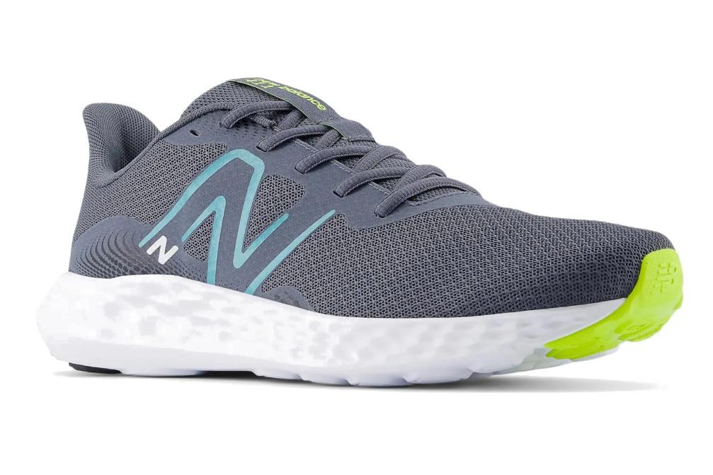 Zapatillas Running Hombre New Balance 411 v3 Gris Azul Asfalto Cómodas y Ligeras