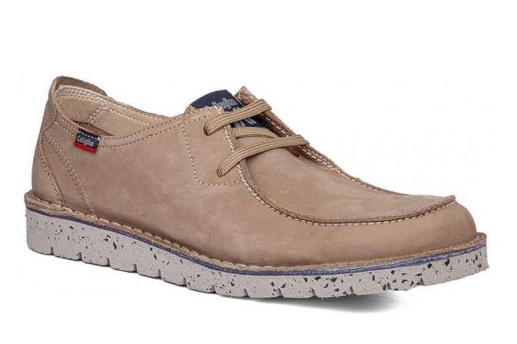 Zapatos deportivos Callaghan Polaris 58101 beige para Hombre con Cordones y Plantilla Extraíble
