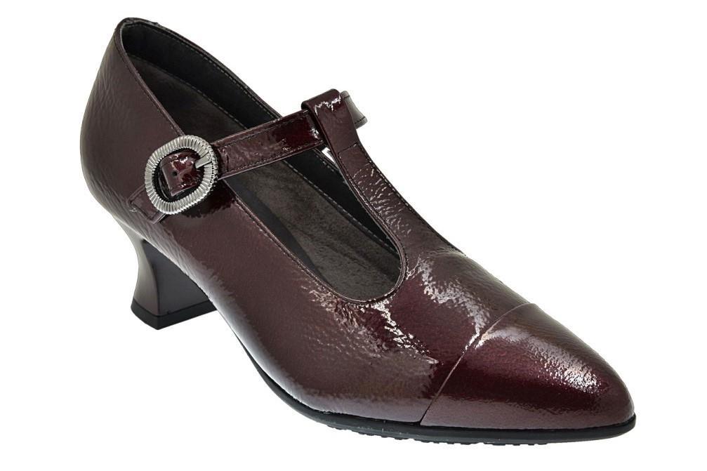 Zapatos de tacón Pitillos 10853 de color burdeos