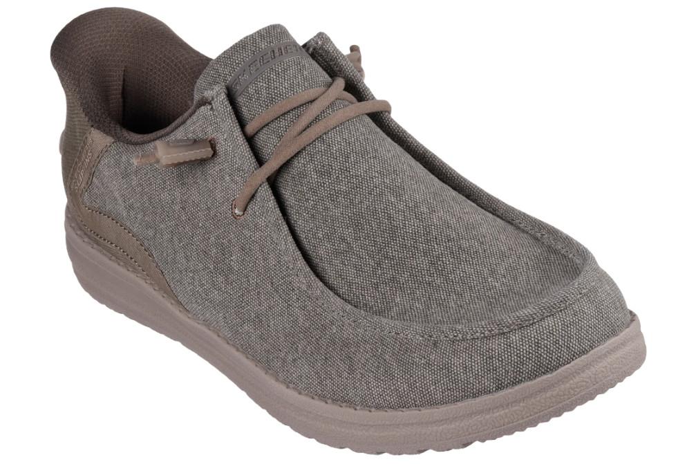 Náuticos Hombre Skechers Slip-Ins Relaxed Fit Melson Coronado 210959 | Lona y Memory Foam en caqui