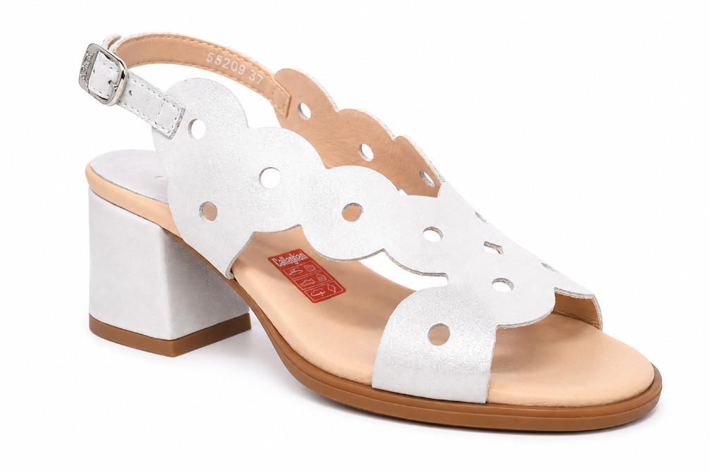 Sandalias de tacón para mujer Callaghan 34209 Kimy Plata