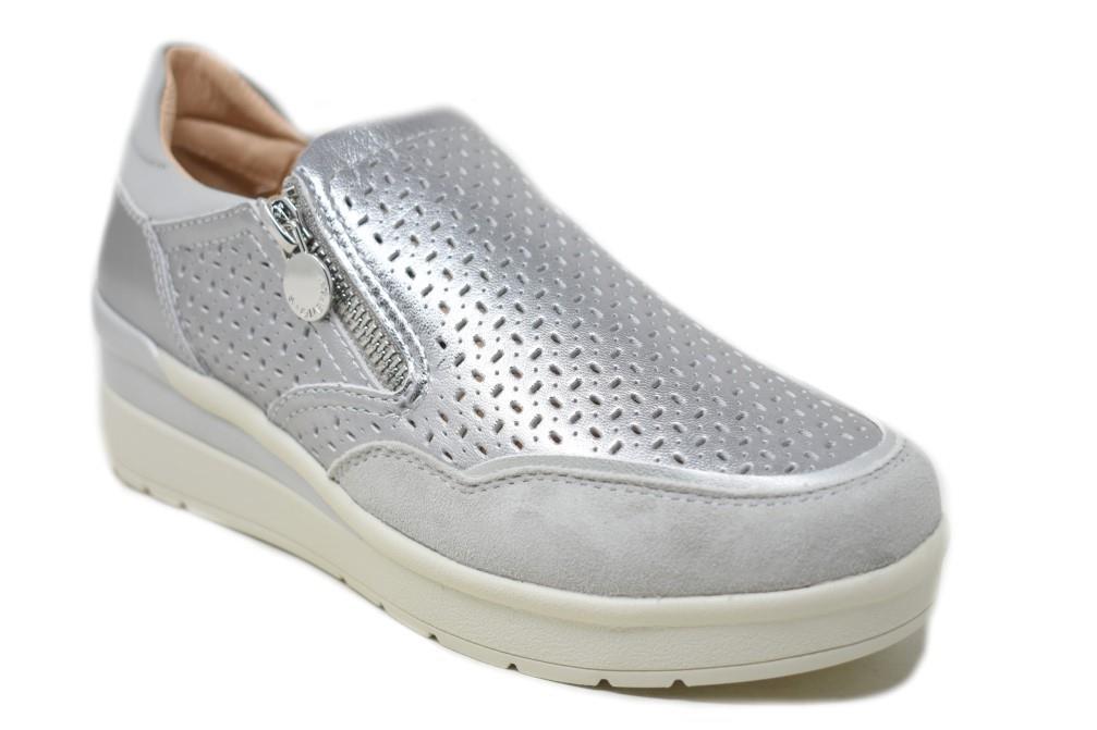 Zapatillas deportivas Stonefly CREAM 50 LAMINATED en gris para mujer