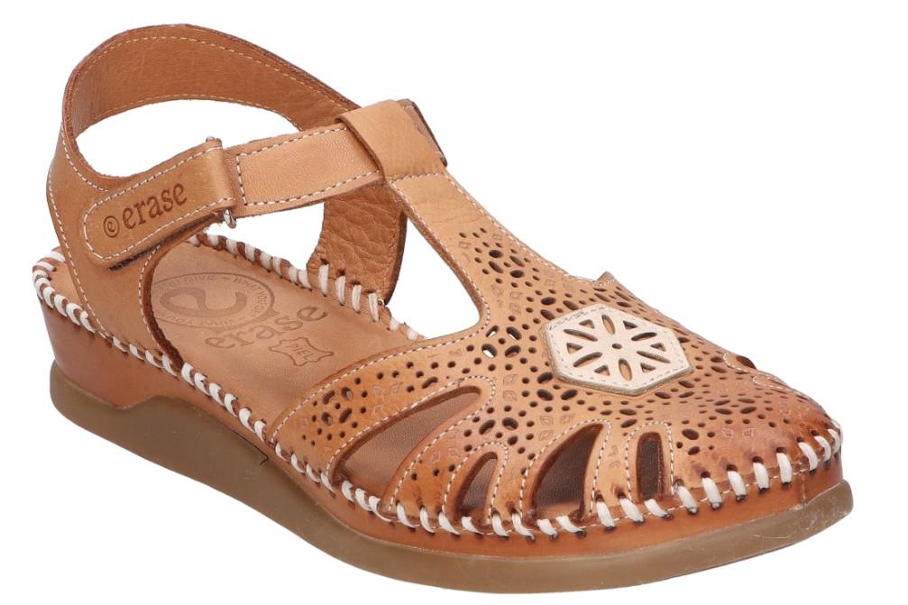 Sandalias cangrejera Erase 793-54 en cuero para Mujer de Piel con Cierre Ajustable