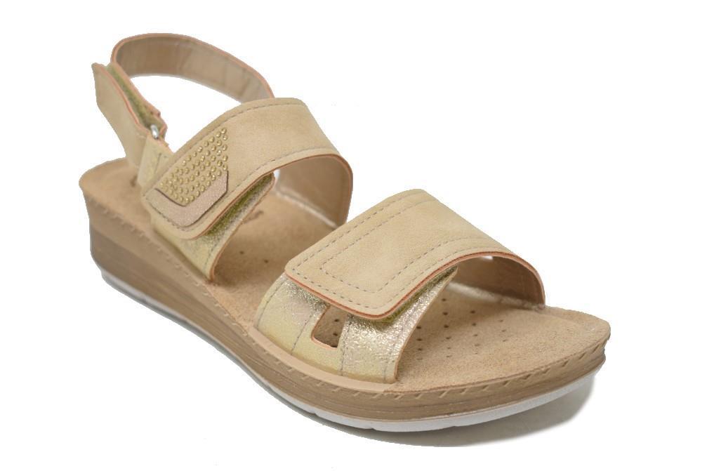 Sandalias cómodas Inblu FC000061 en beige para mujer