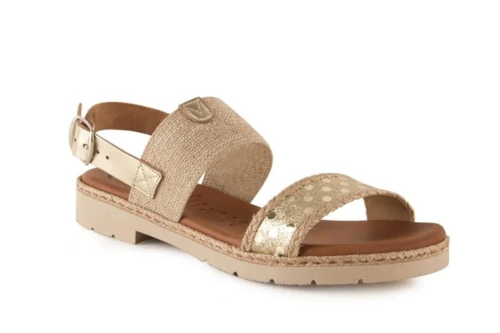 Sandalias Tekila 2451 en oro para mujer