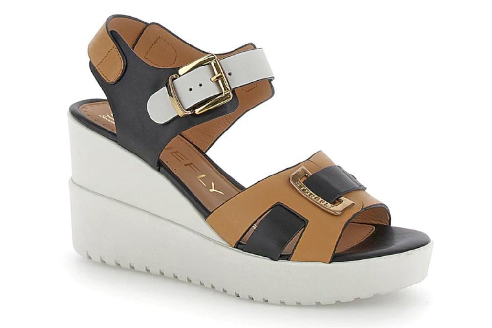 Sandalias con cuña Stonefly Ely 19 en blanco para mujer