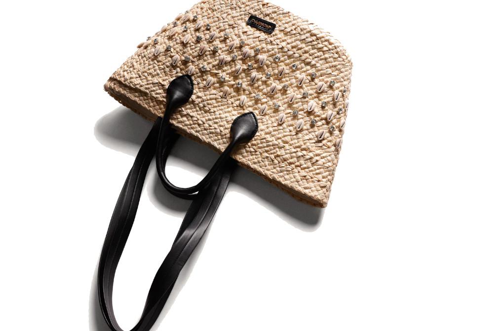 Bolso Capazo Gioseppo Caguayan 78269 Natural de Rafia con Cremallera para Mujer