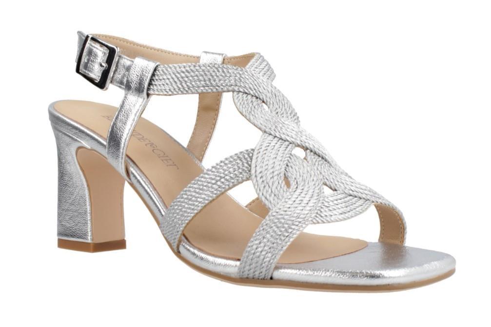 Sandalia Regarde le ciel Monica-03 en plata para mujer