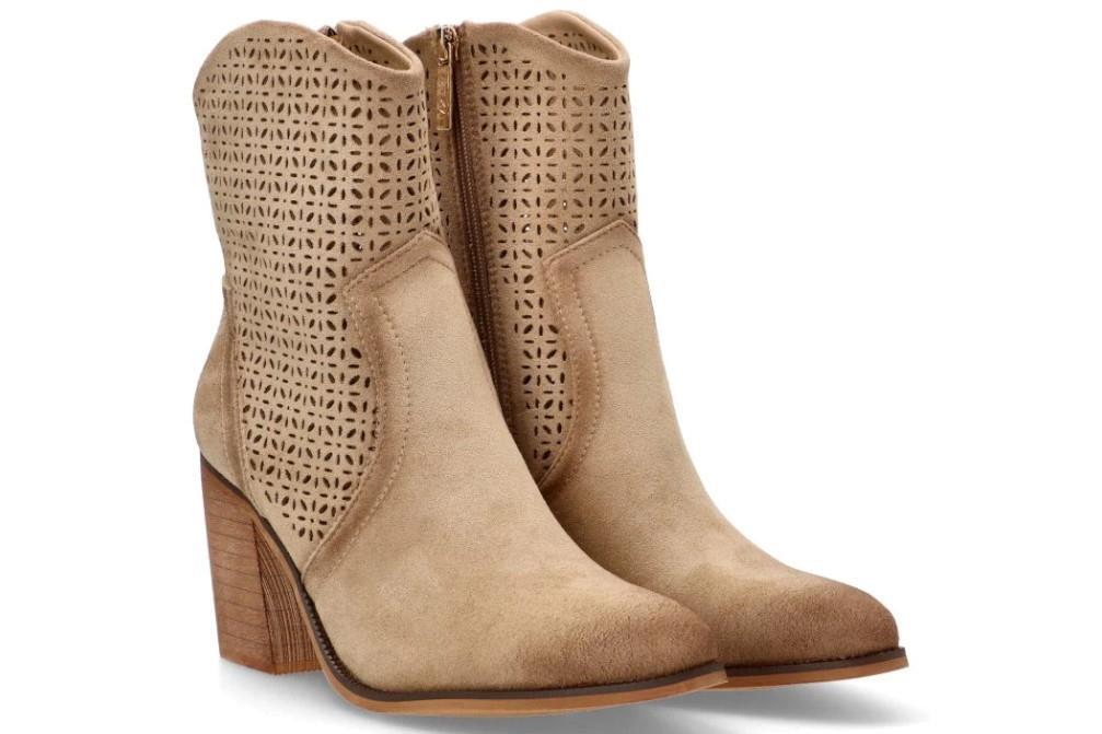 Botines de verano Etika 31121 ELAFONISI 01 en taupe para mujer