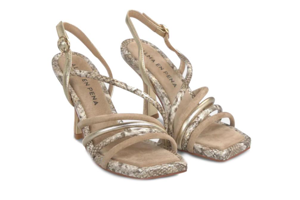 Sandalias de tacón Alma en pena V264017- Sandalias de fiesta en sand para mujer