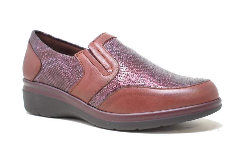 Mocasines cómodos 10723 Pitillos 10723 en burdeos
