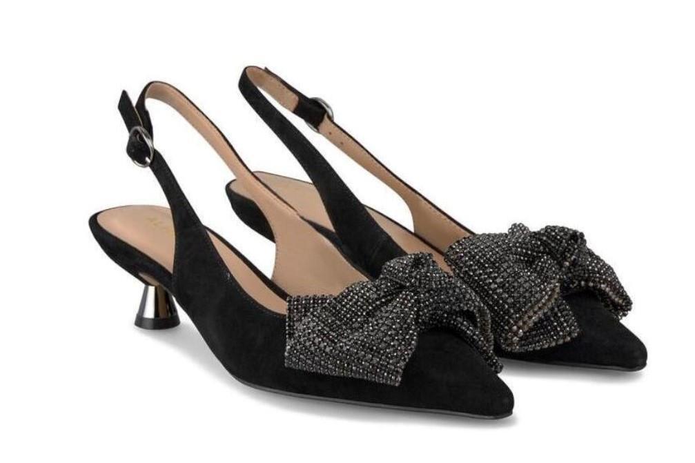 Zapato de tacón destalonado Alma en Pena color negro-Zapatos de fiesta